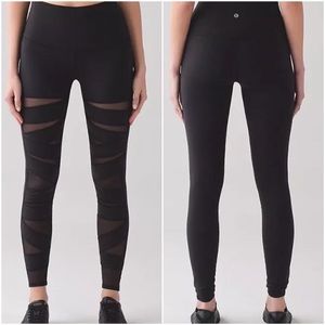 Lululemon wunder under with mesh